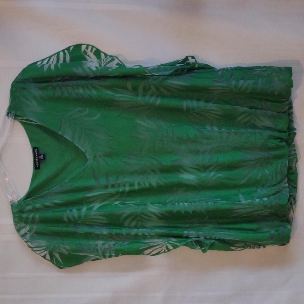 Chacha Vente women's palm leaf design blouse